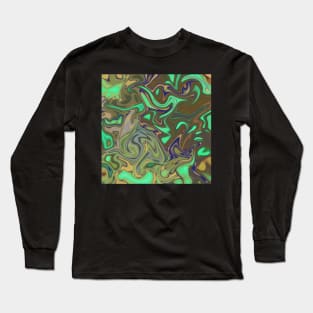 Liquid green gold Long Sleeve T-Shirt